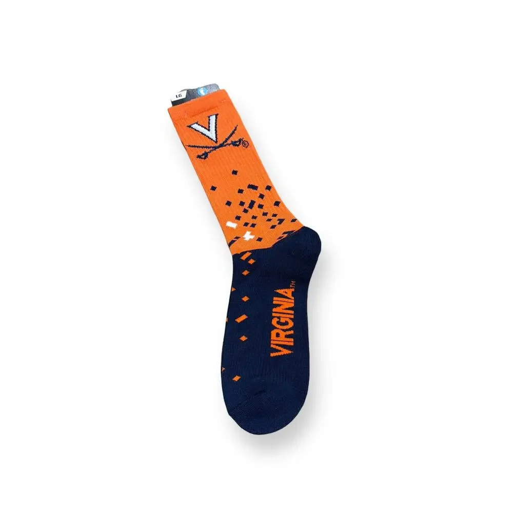 NWT For Bare Feet Licensed‎ Virginia Cavaliers Socks Large